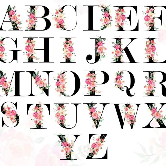 Brand New Personalized Floral Tote W14.9xH15.7in Canvas Gift for Women - Picture 3 of 7